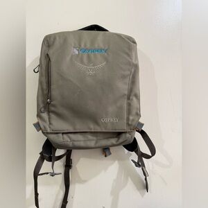 OSPREY Olive Green Backpack with Orange Trim